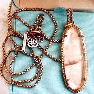 Kendra Scott Rose Gold Shell Necklace